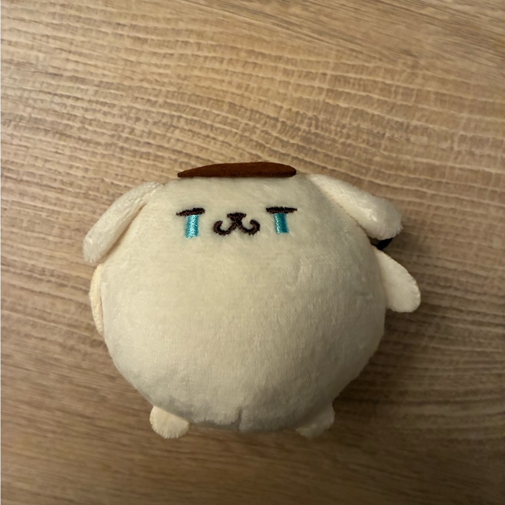 Sanrio Pompompurin keychain plushie